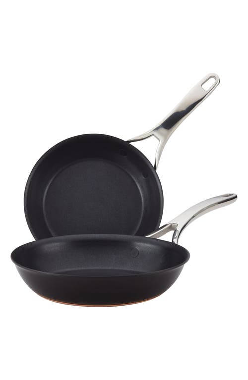 Anolon Two-piece Nonstick Skillet Set In Black