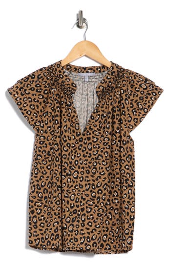 Tart Brynn Short Sleeve Top In Brown