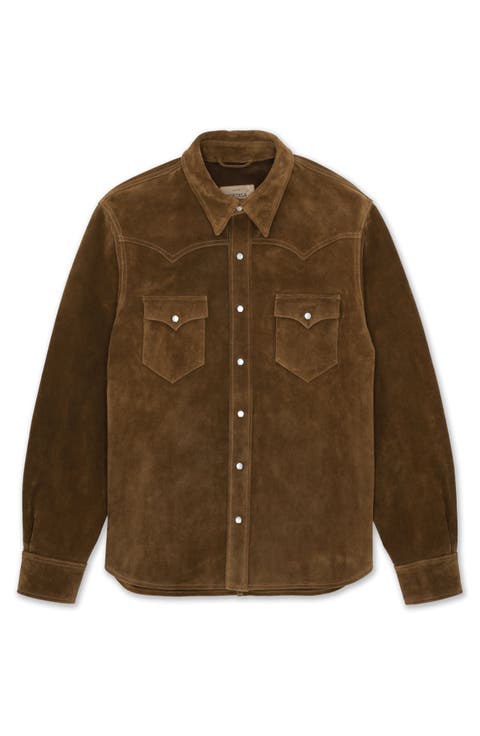 Ranch Texan Suede Leather Shirt