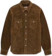 Fortela Ranch Texan Suede Leather Shirt