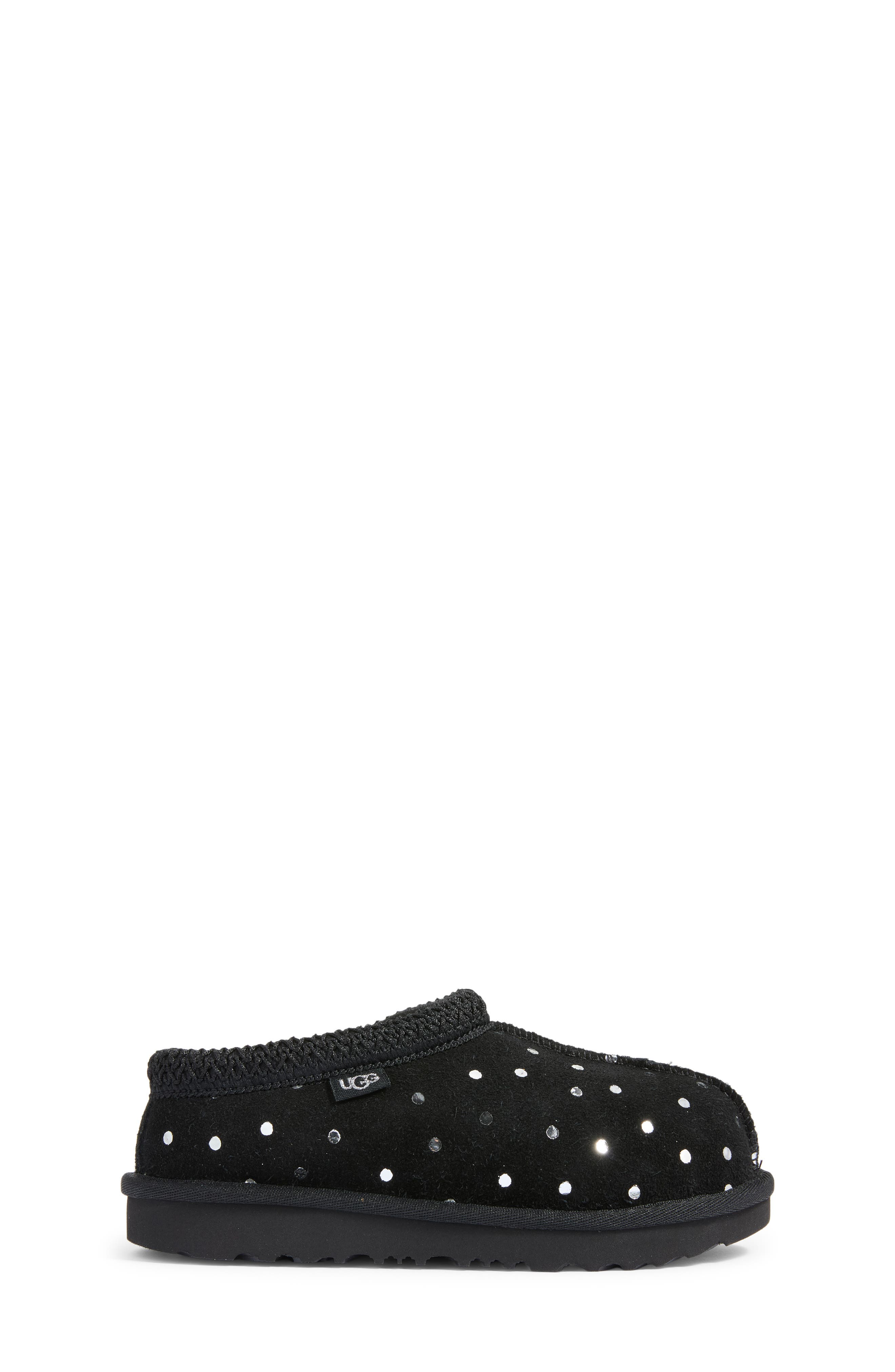 Kids' Tasman II Shiny Dots Slipper, Alternate, color, BLACK