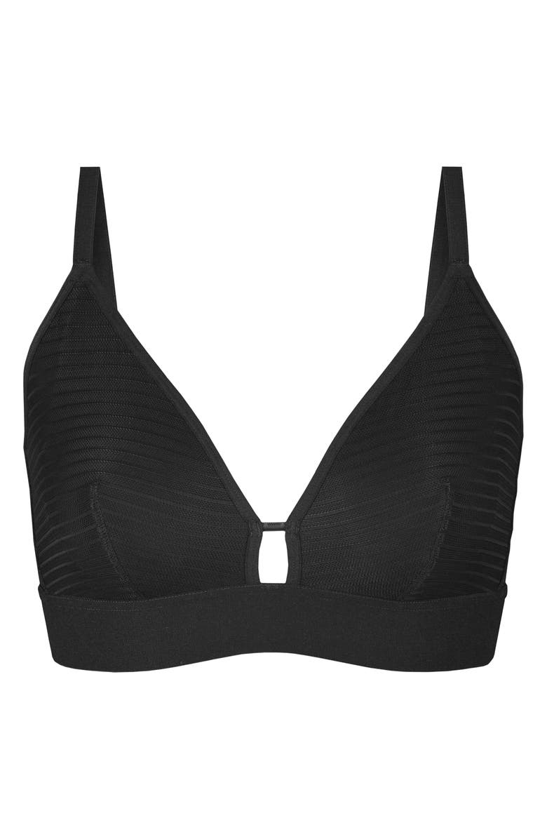 LIVELY The Busty Stripe Mesh Bralette, Alternate, color, 