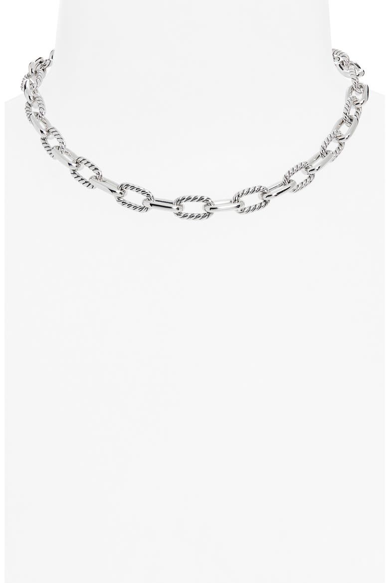DY Madison® Toggle Chain Necklace, Sterling Silver, 8.5mm, Alternate, color, STERLING SILVER