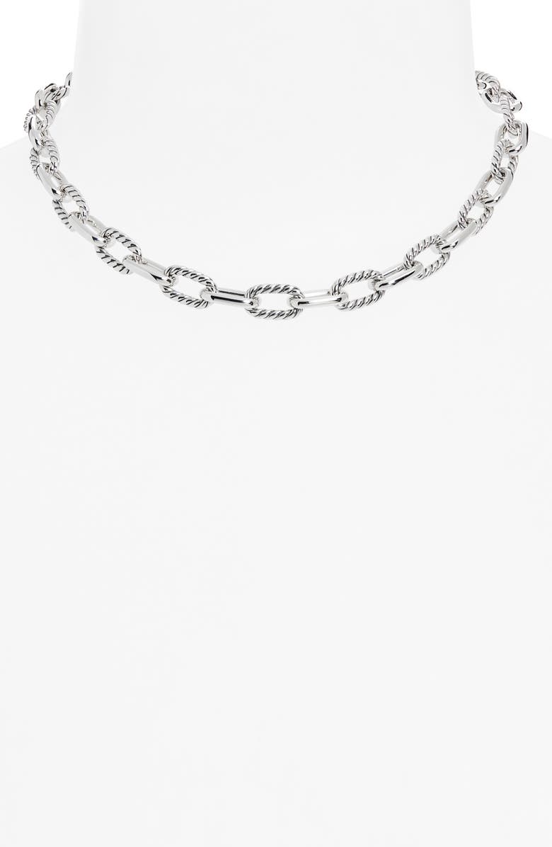 David Yurman DY Madison<sup>®</sup> Toggle Chain Necklace, Sterling Silver, 8.5mm, Alternate, color, Sterling Silver