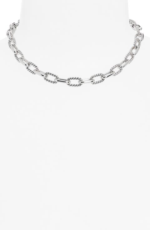 DY Madison® Toggle Chain Necklace, Sterling Silver, 8.5mm