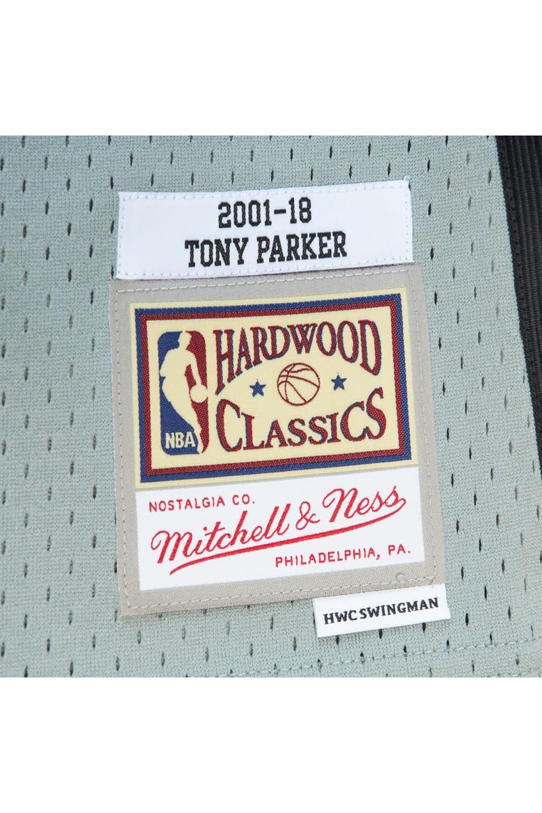 Unisex Mitchell & Ness Tony Parker Gray San Antonio Spurs Hall of Fame Class of 2023 Throwback Swingman Jersey, Alternate, color, Gray