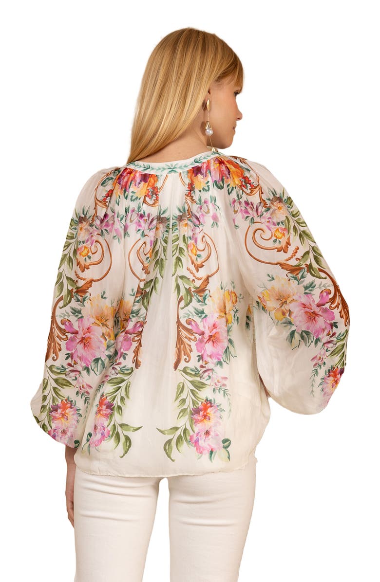 Hale Bob Aarna Chiffon Top, Alternate, color, Ivory