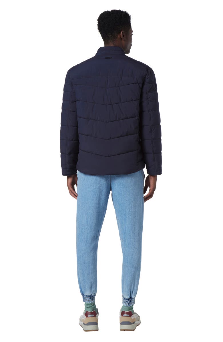 Andrew Marc Winslow Quilted Jacket, Alternate, color, Navy