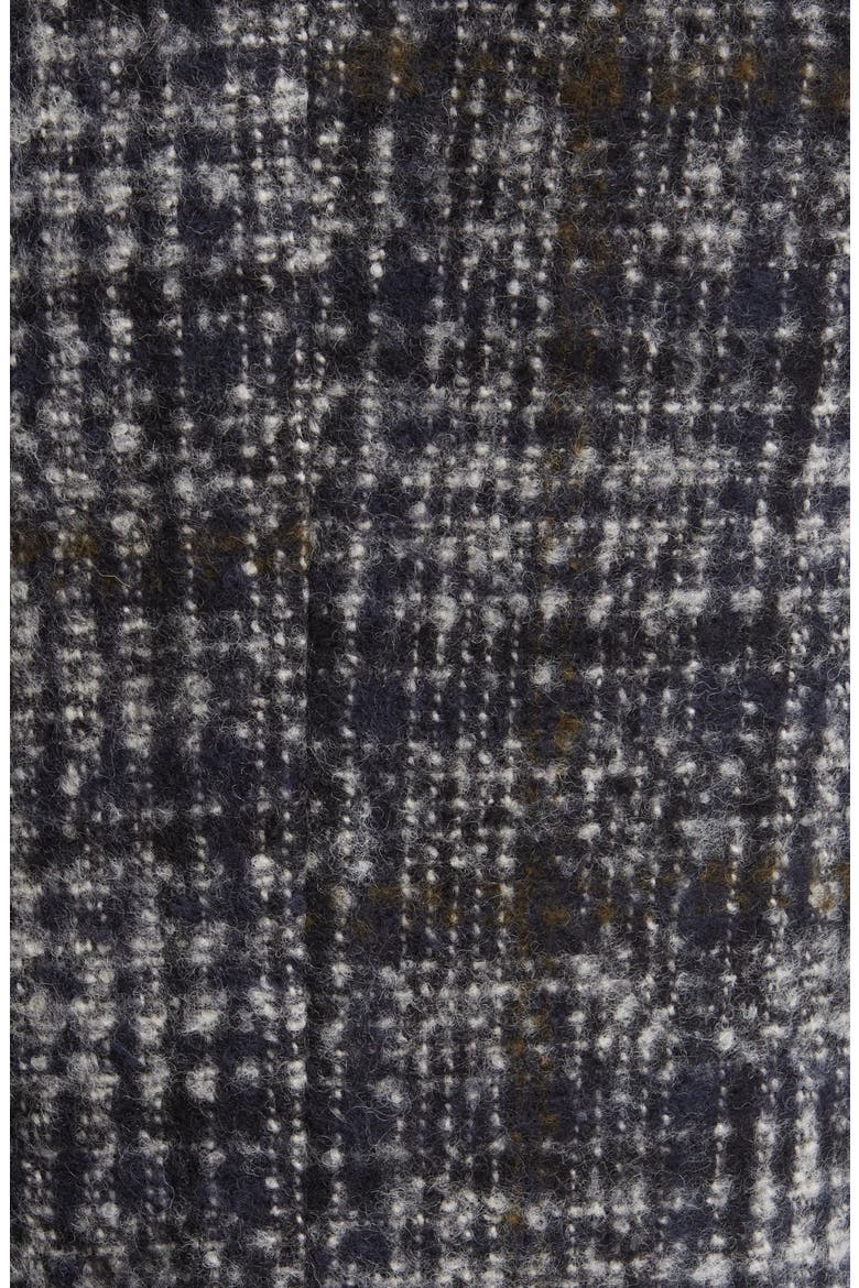 Brushed Glen Plaid Wool Blend Topcoat, Alternate, color, MULTI GREY CHECK