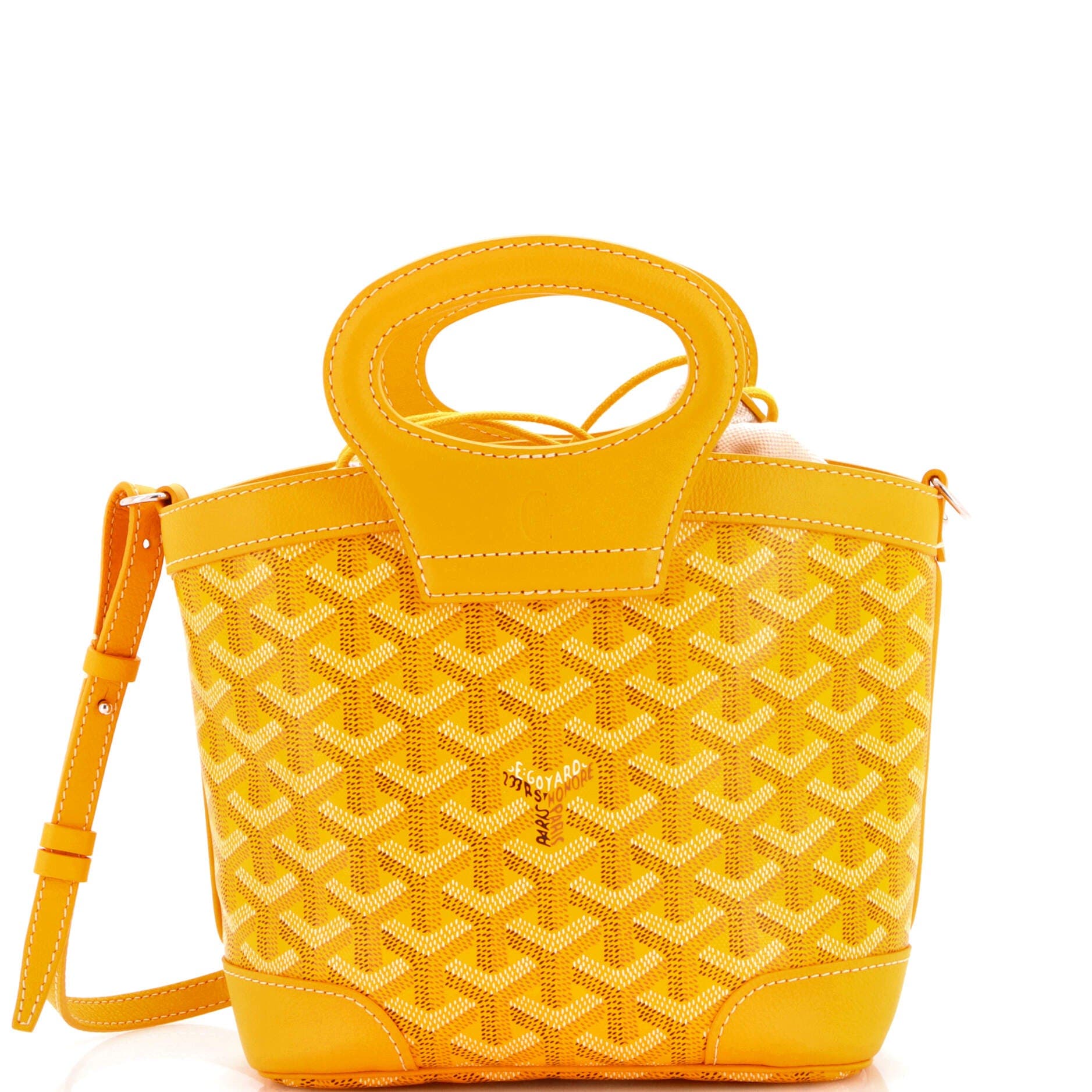 Pre-Owned Goyard Beluga Bag Coated Canvas Mini, Main, color, Yellow