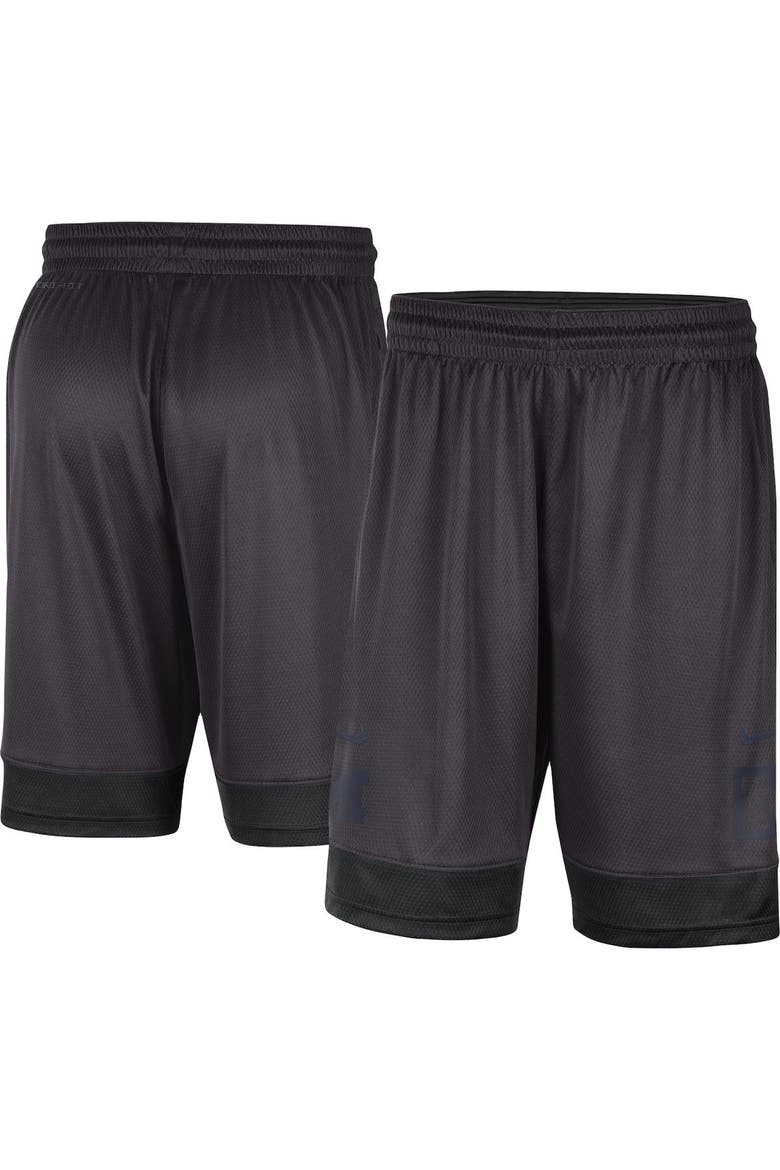 Men's Nike Charcoal Michigan Wolverines Performance Fast Break Shorts, Alternate, color, Charcoal