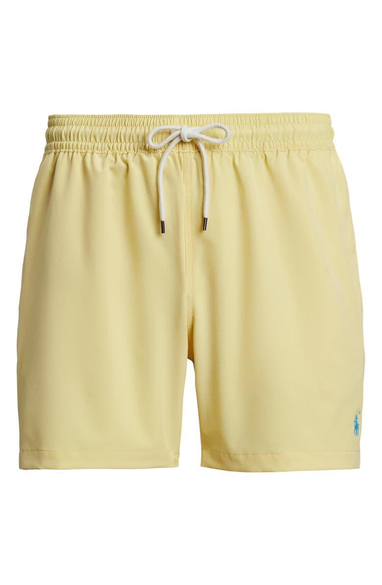 Polo Ralph Lauren Traveler Classic Swim Trunks, Alternate, color, Banana Peel