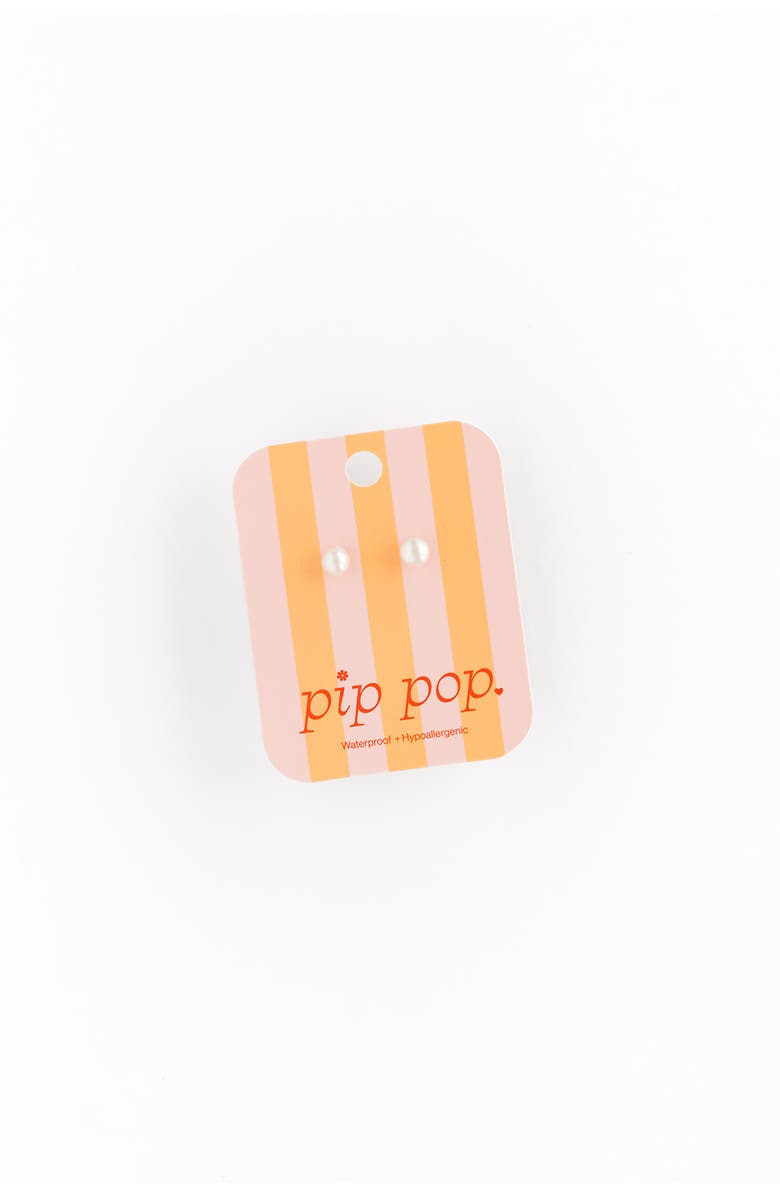 Pip Pop Pearl Stud Earrings, Alternate, color, White