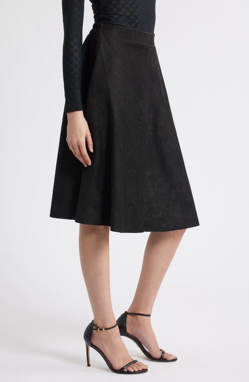 Nikki Lund Cecilia Faux Suede A-line Skirt