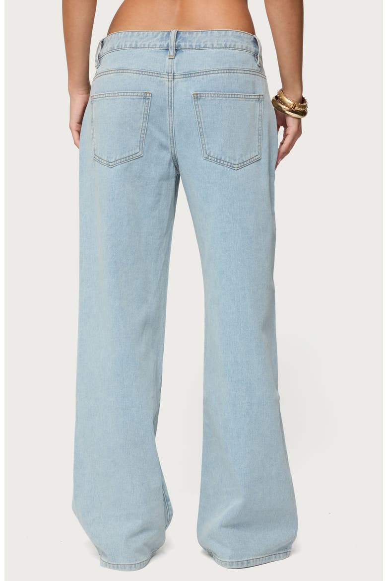 Adison Button Fly Low Rise Baggy Jeans, Alternate, color, LIGHT-BLUE