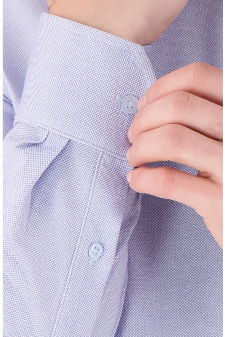 Regular Fit Pin Dot Knit Cotton Dress Shirt, Alternate, color, LIGHT BLUE