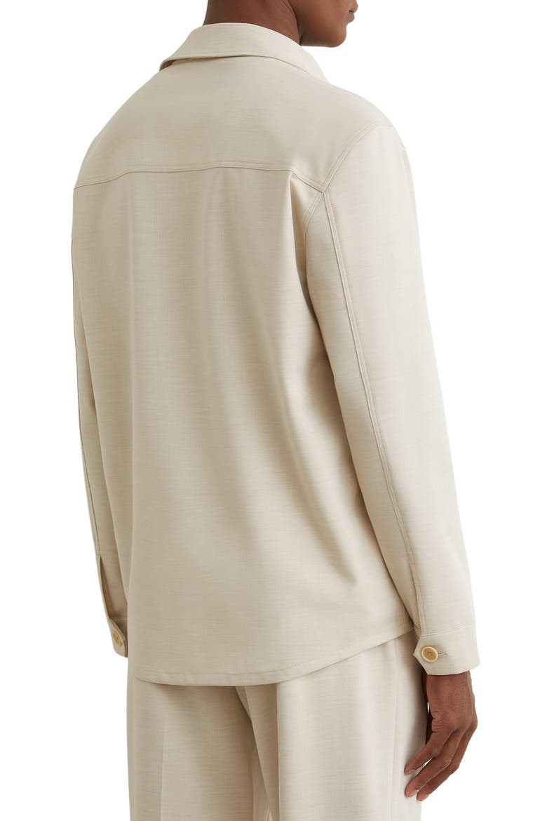 Peshi Button Through Overshirt, Alternate, color, STONE