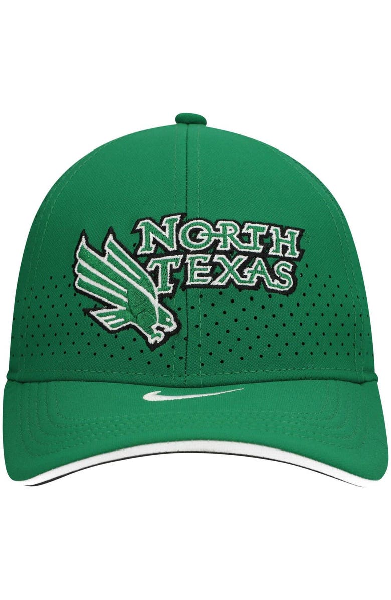 Nike Men's Nike Green North Texas Mean Green Team Sideline Coaches Legacy 91 Performance Adjustable Hat, Alternate, color,