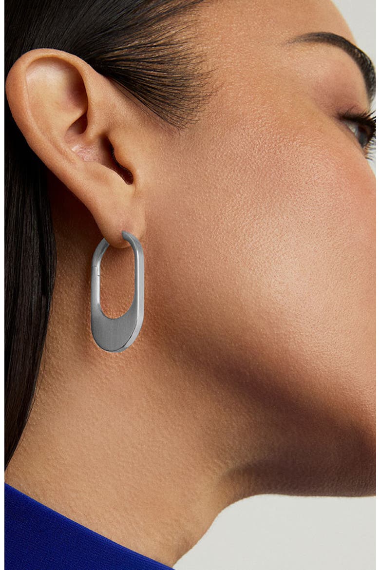 Crosby Huggie Hoop Earrings, Alternate, color, SILVER
