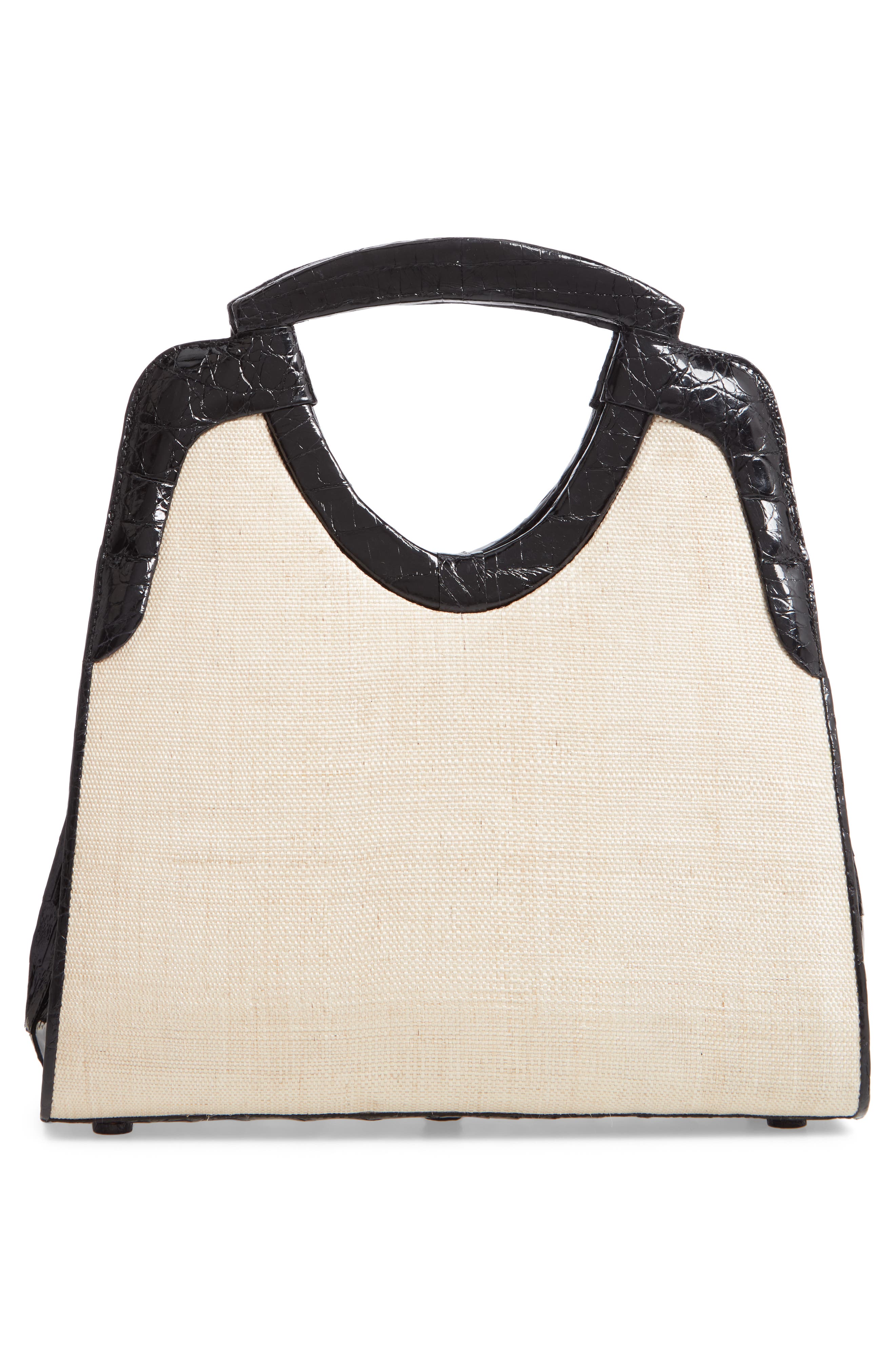 Nancy Gonzalez Small Genuine Crocodile Top Handle Bag, Alternate, color, 