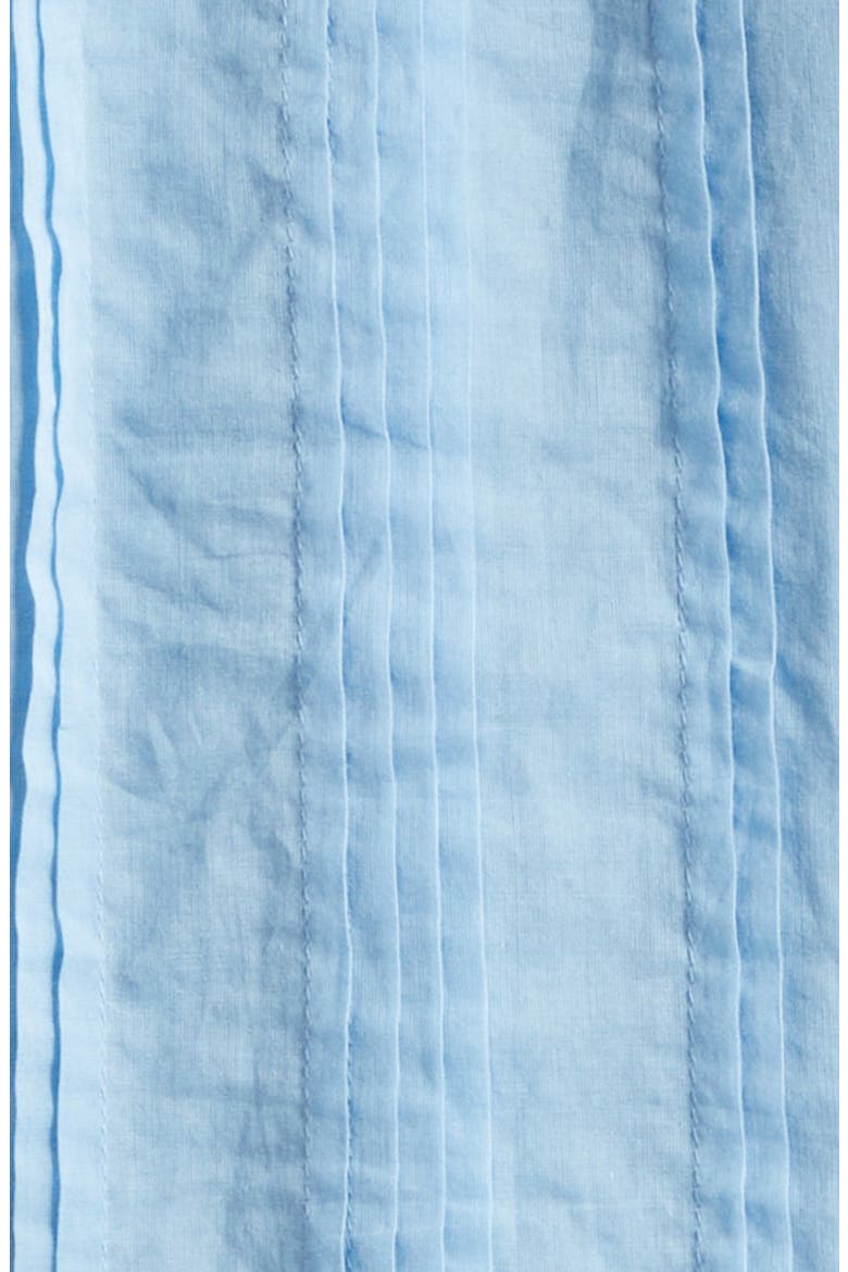 Sherry Pintuck & Lace Detail Cotton Top, Alternate, color, BAZAAR BLUE