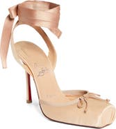 Christian Louboutin Cassia Lace-Up Slingback Pump
