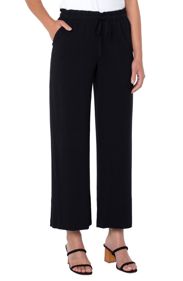 Liverpool Los Angeles Pull-On Crop Wide Leg Pants, Main, color, 