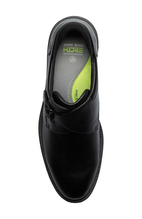 Nunn Bush Hero Plain Toe Monk Shoe In Black