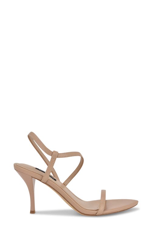 Nine West Carolyn Slingback Pointed Toe Sandal In Light Natural