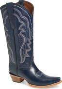 CIRCLE G Contrast Embroidery Tall Western Boot