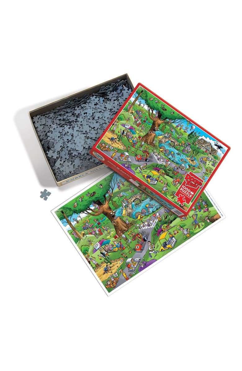 DoodleTown Par For The Course 1000 Piece Puzzle, Alternate, color, Multicolored