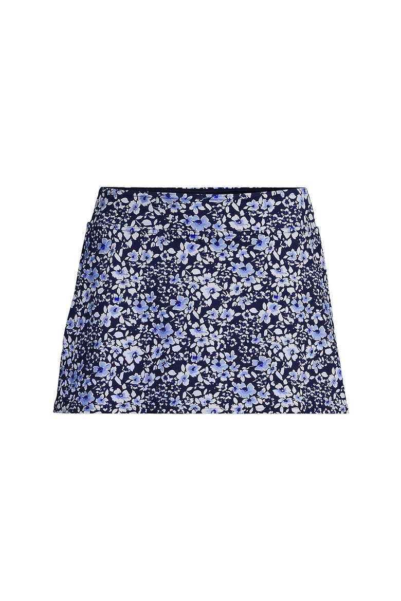 Mini Swim Skirt, Alternate, color, Navy Meadow Floral