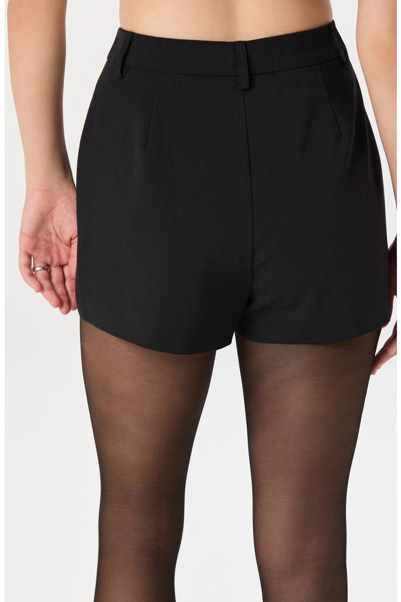 High Waist Shorts, Alternate, color, BLACK