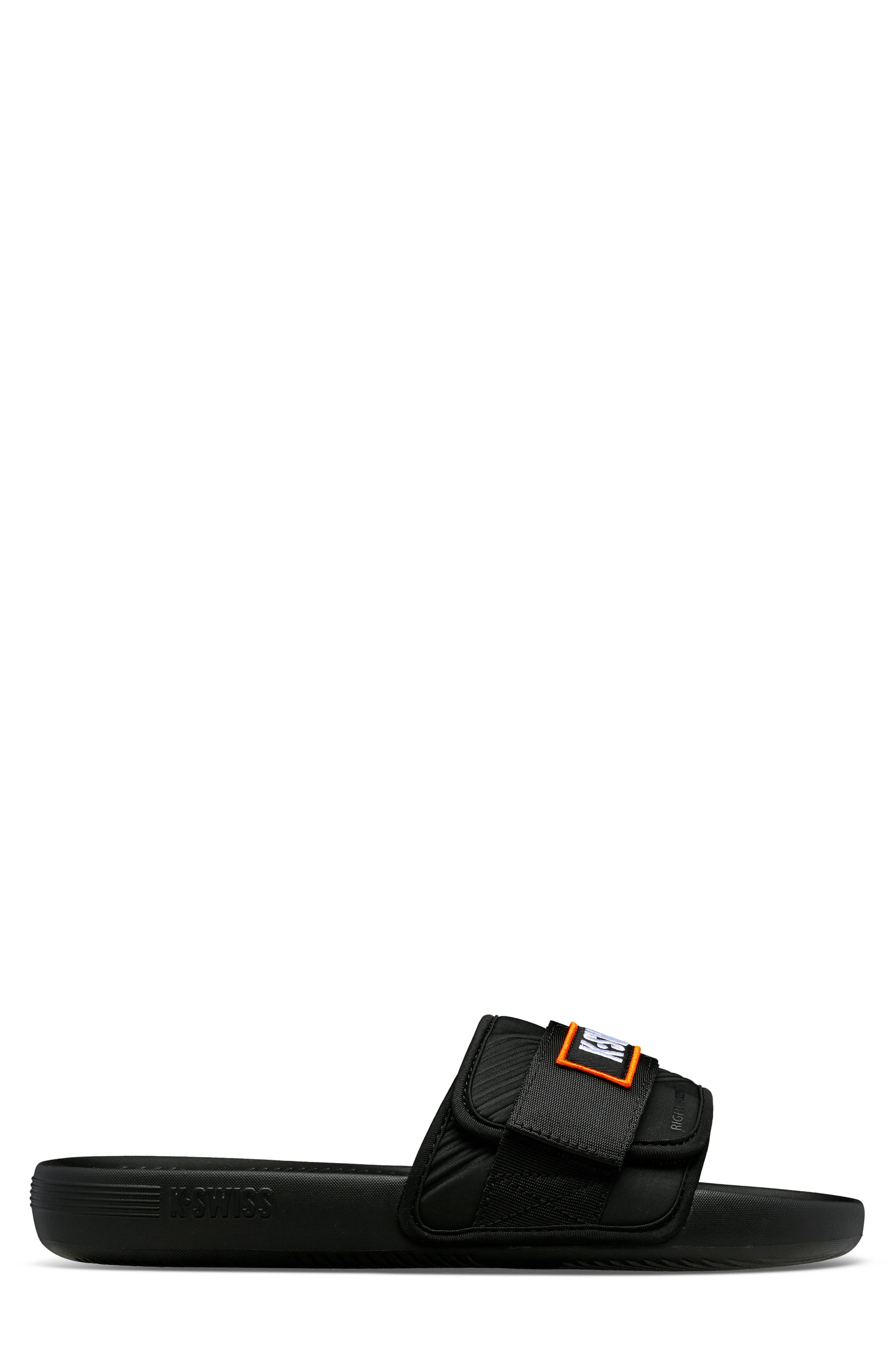 K-Swiss x McLaren Slide Sandal, Alternate, color, Black/ Papaya