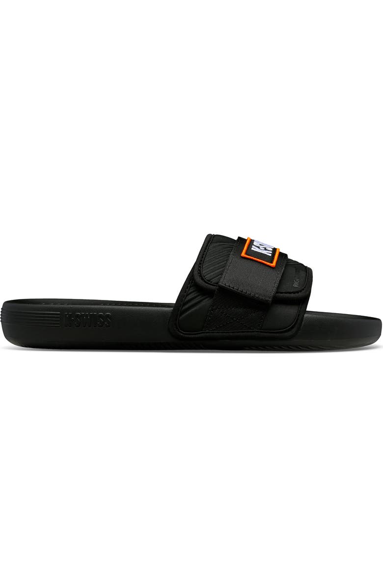 K-Swiss x McLaren Slide Sandal, Alternate, color, Black/ Papaya