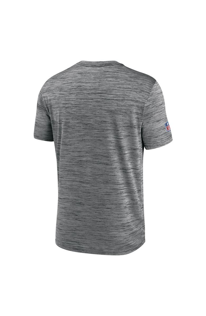 Nike Men's Nike Gray Seattle Seahawks Sideline Velocity Athletic Stack Performance T-Shirt, Alternate, color,