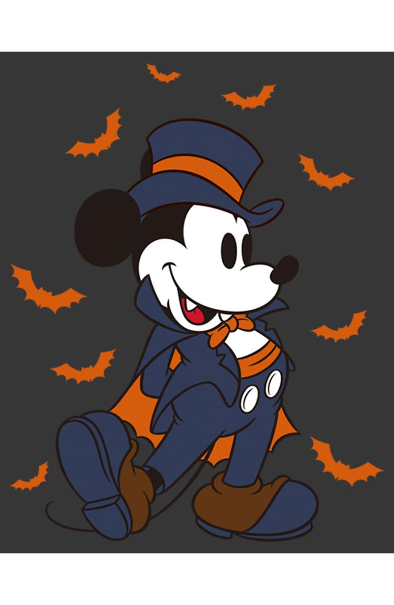 Mickey & Friends Boy's Mickey & Friends Mickey Mouse The Vampire  Graphic T-Shirt, Alternate, color, Charcoal Heather