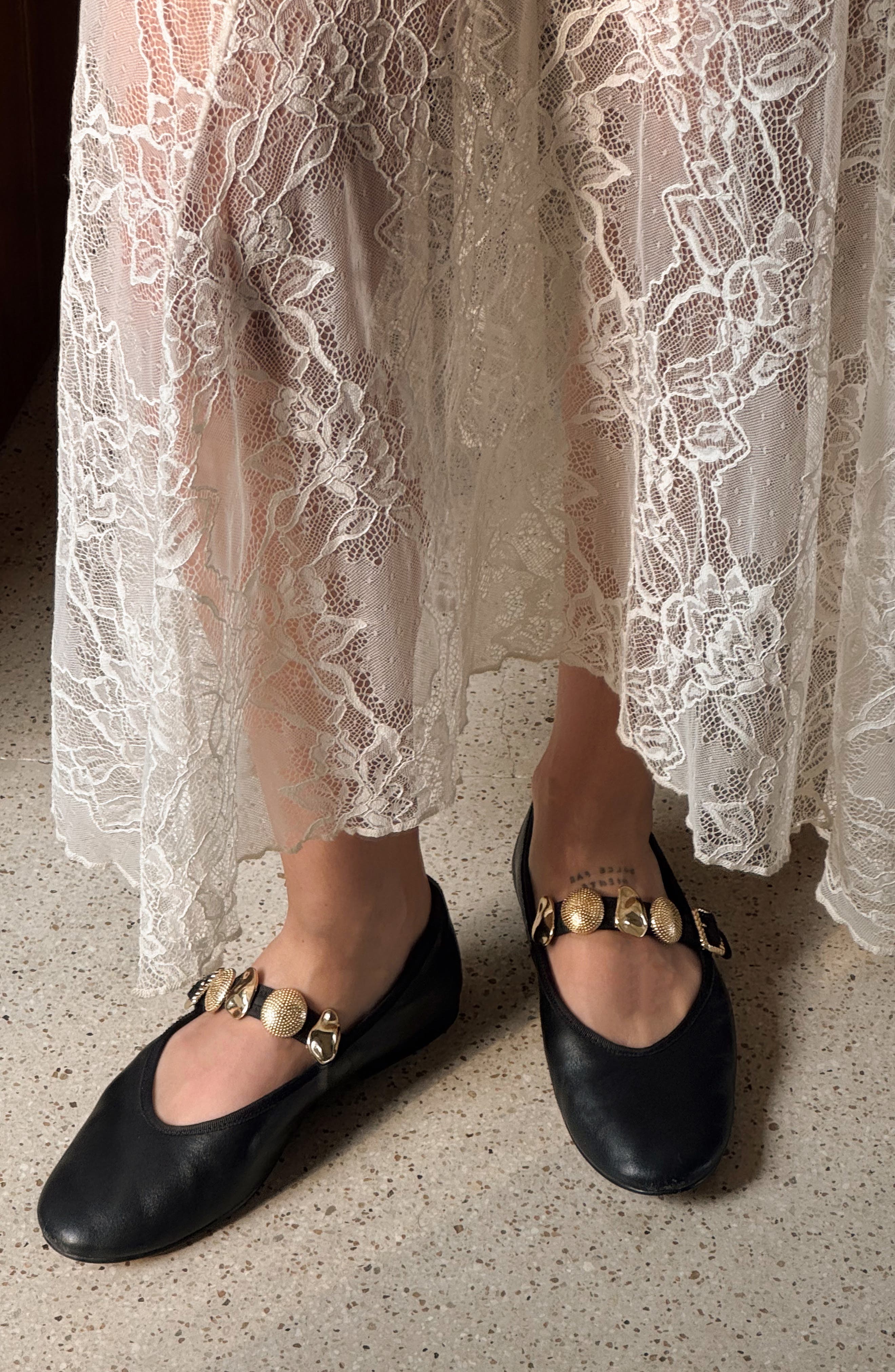 Dolce Vita Relan Mary Jane Ballet Flat, Alternate, color, Black Leather