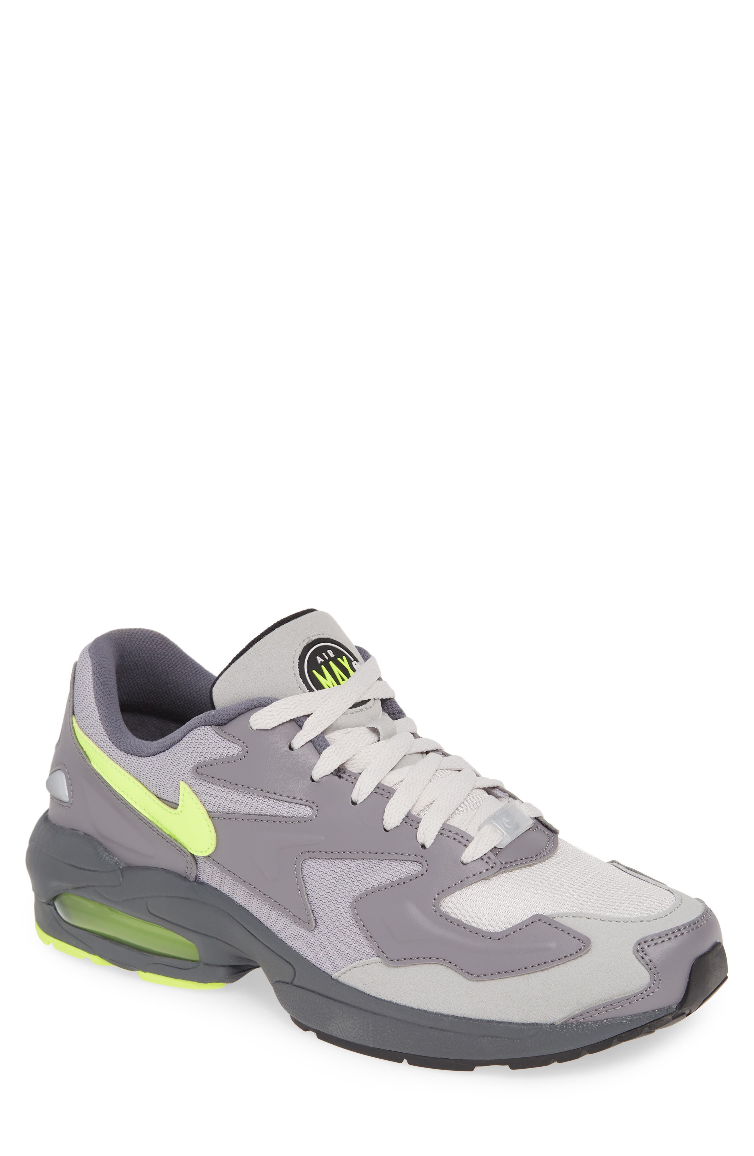 Air Max2 Light SD Sneaker, Main, color, GUNSMOKE/ VOLT/ VAST GREY