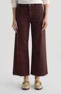 AG Saige Raw Hem Ankle Wide Leg Jeans