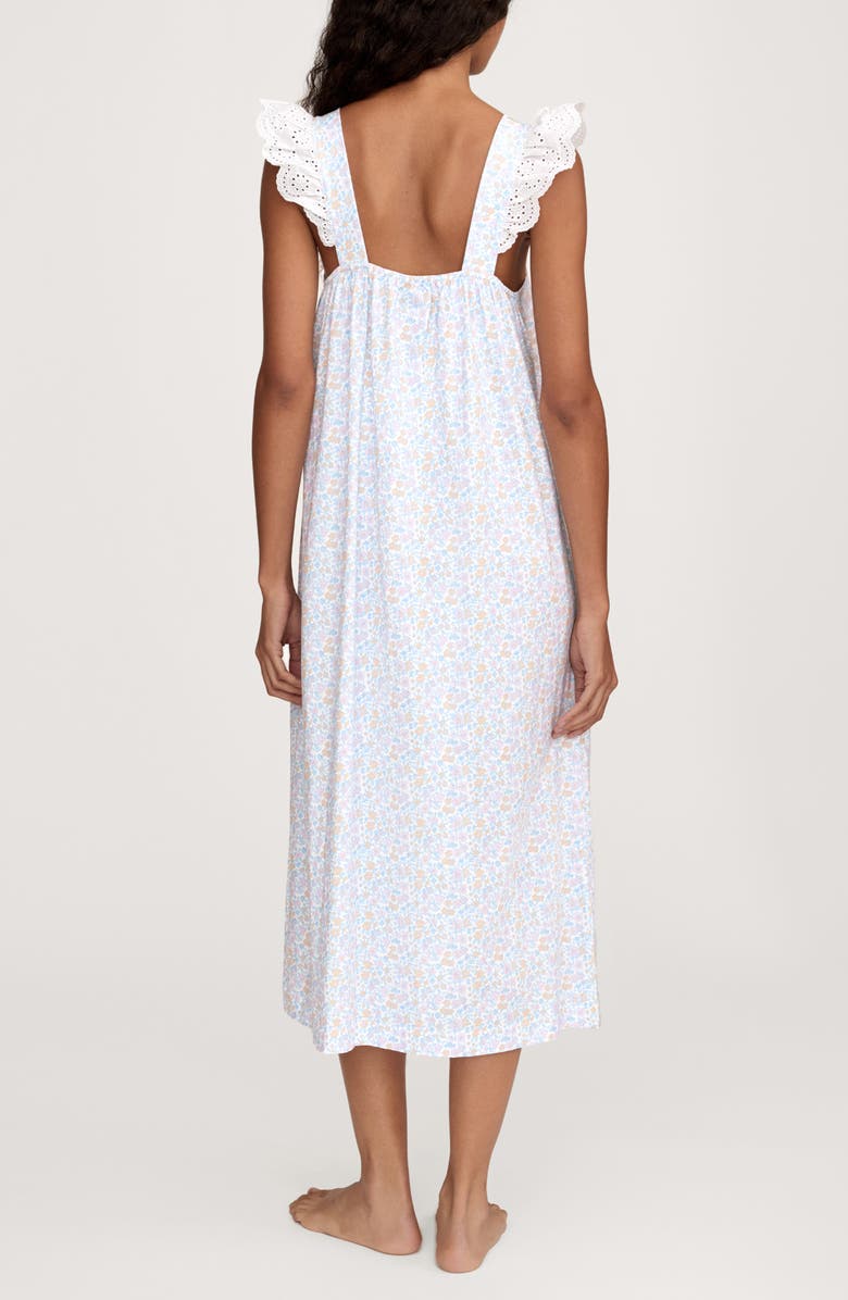 Petite Plume Clara Fleur Blanche Nightgown, Alternate, color, White