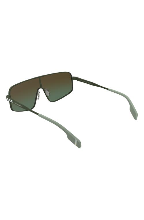 Canada Goose 58mm Gradient Modified Rectangular Shield Sunglasses In Matte Khaki