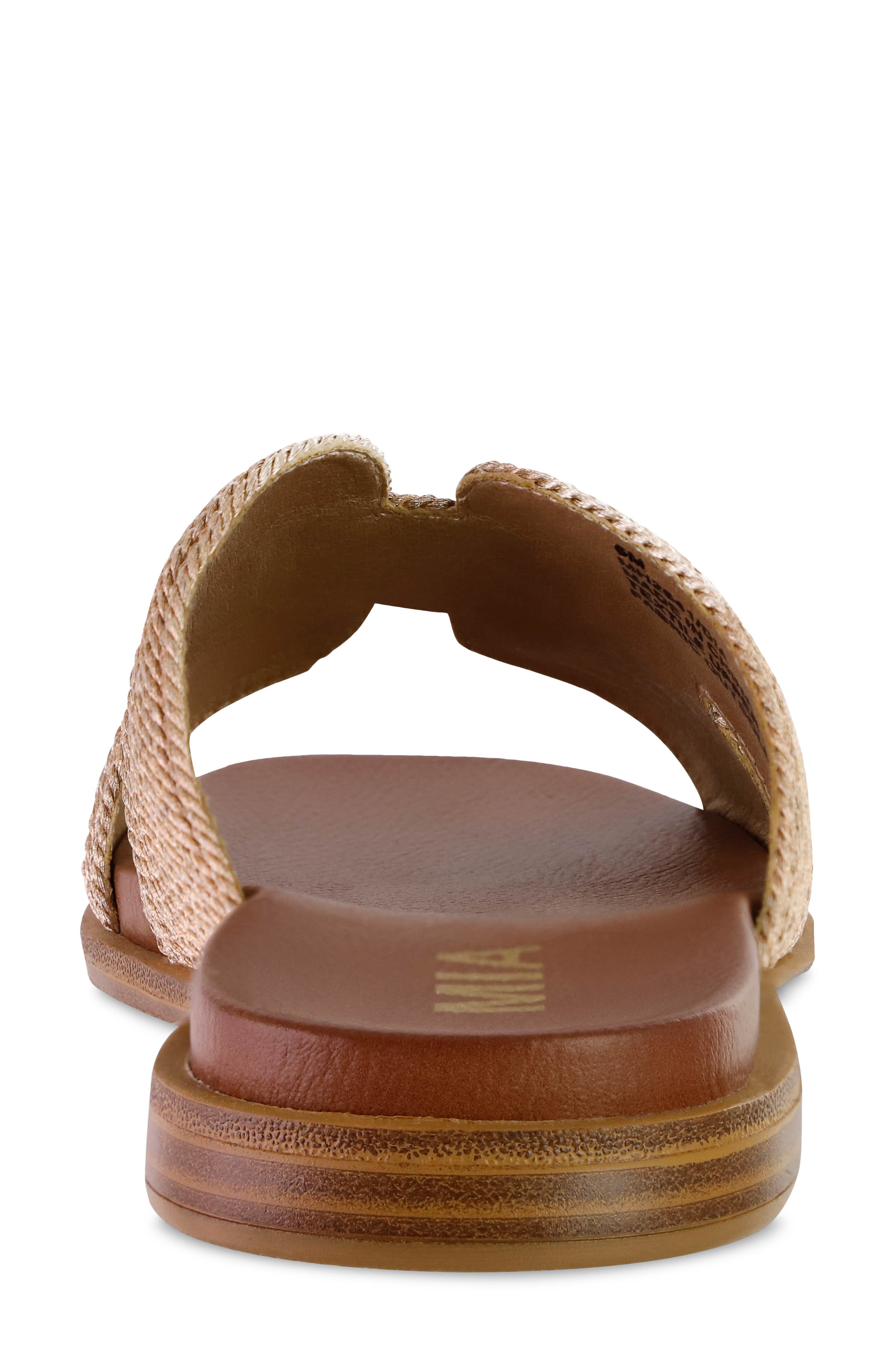 MIA Slide Sandal, Alternate, color, Soft Gold