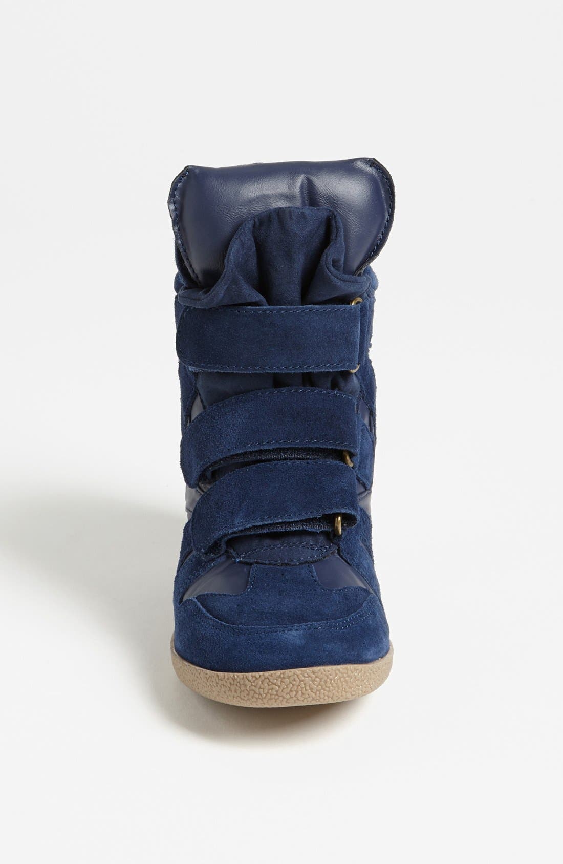 'Hilight' Wedge Sneaker, Alternate, color, NAVY