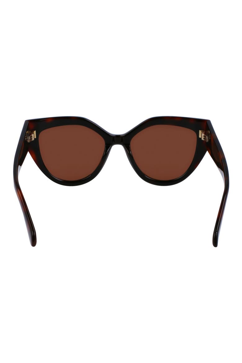 Classic Logo 53mm Cat Eye Sunglasses, Alternate, color, TORTOISE/ BLACK
