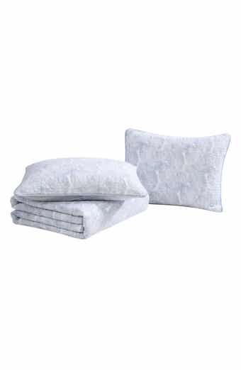 Tommy Bahama Distressed Water Leaves Reversible Quilt & Sham Set