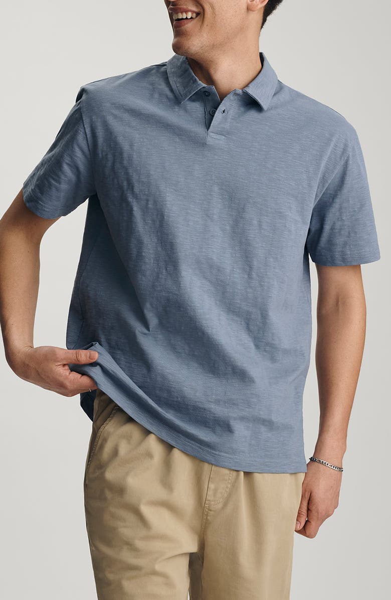 Mavi Jeans Slub Cotton Polo, Main, color, 