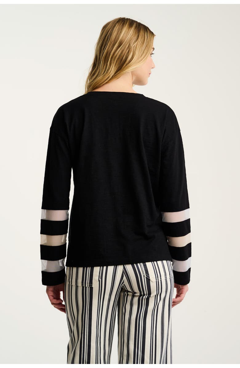 Lisa Todd Mesh Fest Tee, Alternate, color, Black