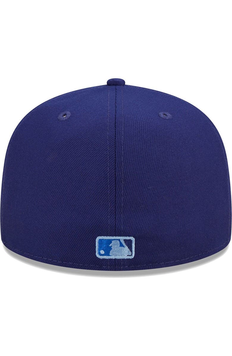 New Era Men's New Era Royal Los Angeles Dodgers Monochrome Camo 59FIFTY Fitted Hat, Alternate, color,