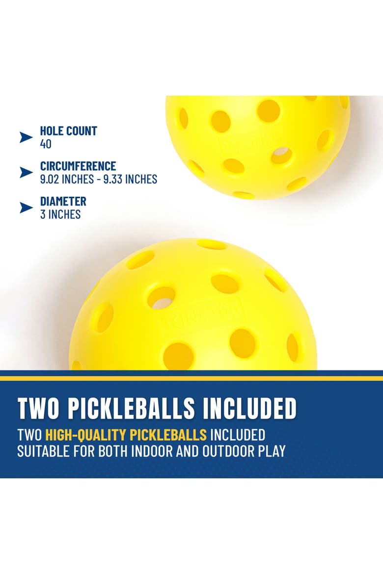 Youth Pickleball Set 8Pc Ultimate Game Play Kit, 8', Alternate, color, Multicolored